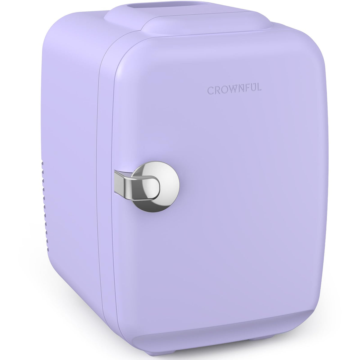 CROWNFUL Mini Fridge, 4 Liter/6 Can Portable Cooler and Warmer Personal Refrigerator for Skin Care, Cosmetics, Beverage, Food,Great for Bedroom, Office, Car, Dorm, ETL Listed (White)