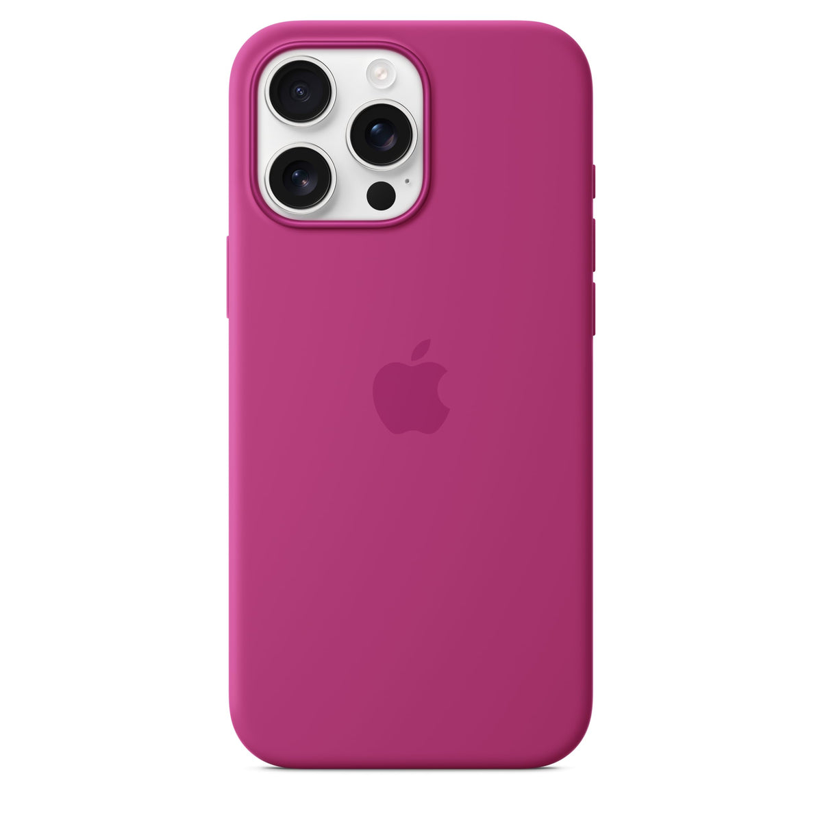 Apple iPhone 16 Silicone Case with MagSafe and Camera Control: Lightweight Phone Case, Wireless Charging Compatible, Smooth Matte Finish; Fuchsia