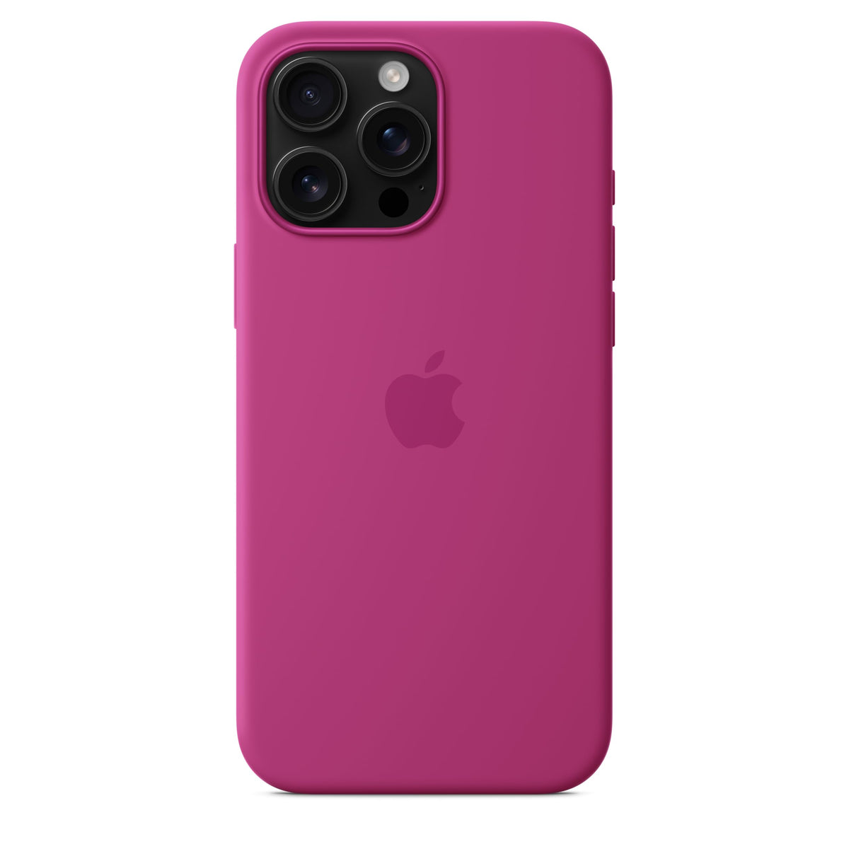 Apple iPhone 16 Silicone Case with MagSafe and Camera Control: Lightweight Phone Case, Wireless Charging Compatible, Smooth Matte Finish; Fuchsia