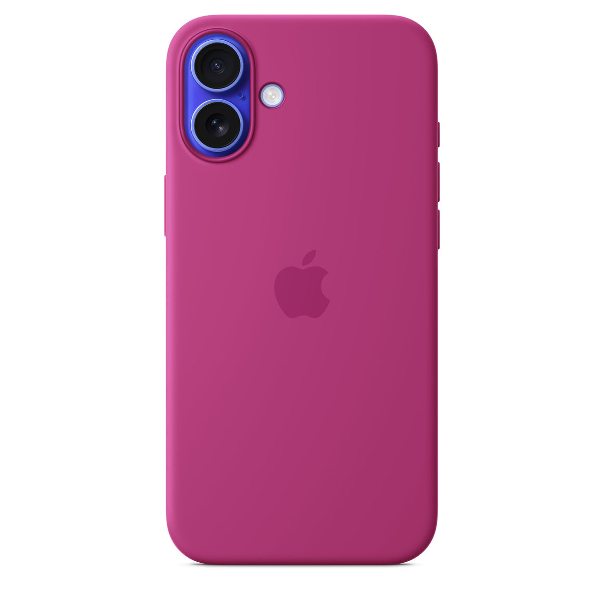 Apple iPhone 16 Silicone Case with MagSafe and Camera Control: Lightweight Phone Case, Wireless Charging Compatible, Smooth Matte Finish; Fuchsia