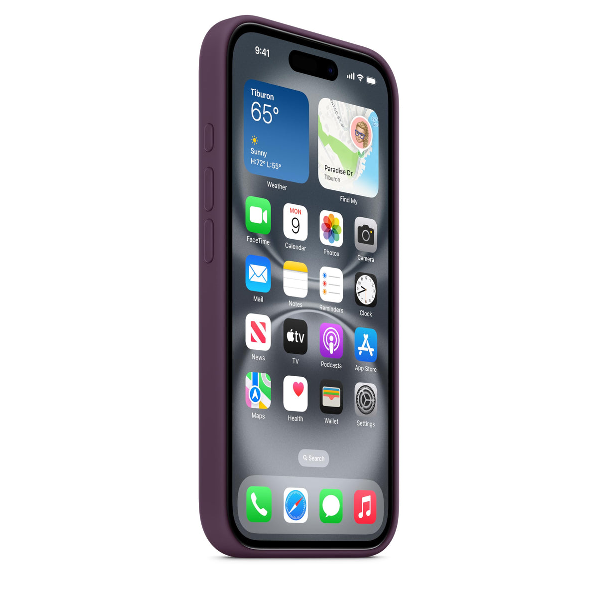Apple iPhone 16 Silicone Case with MagSafe and Camera Control: Lightweight Phone Case, Wireless Charging Compatible, Smooth Matte Finish; Fuchsia