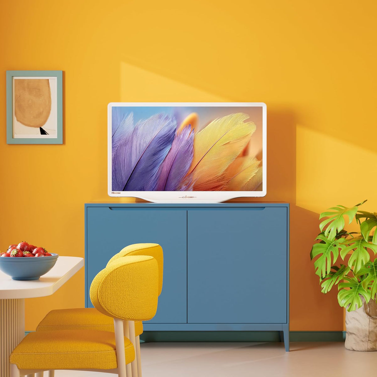 Hisense 32-Inch S5 DécoTV Series Hi-QLED FHD Smart Fire TV (32S5QF) - Versatile Fit, Hi-QLED Color, Art-Inspired Design, Fluid Central Stand, DTS Virtual: X, Stream Live TV Without Cable