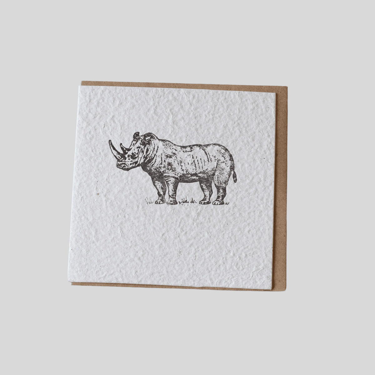 Rhino Wildlife Greeting Card