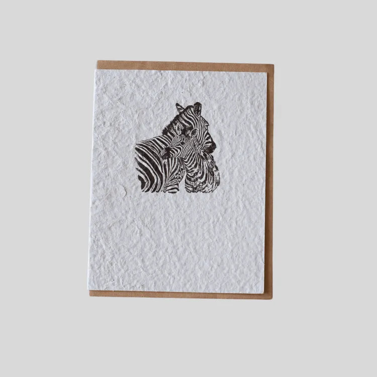 Zebra Wildlife Greeting Card